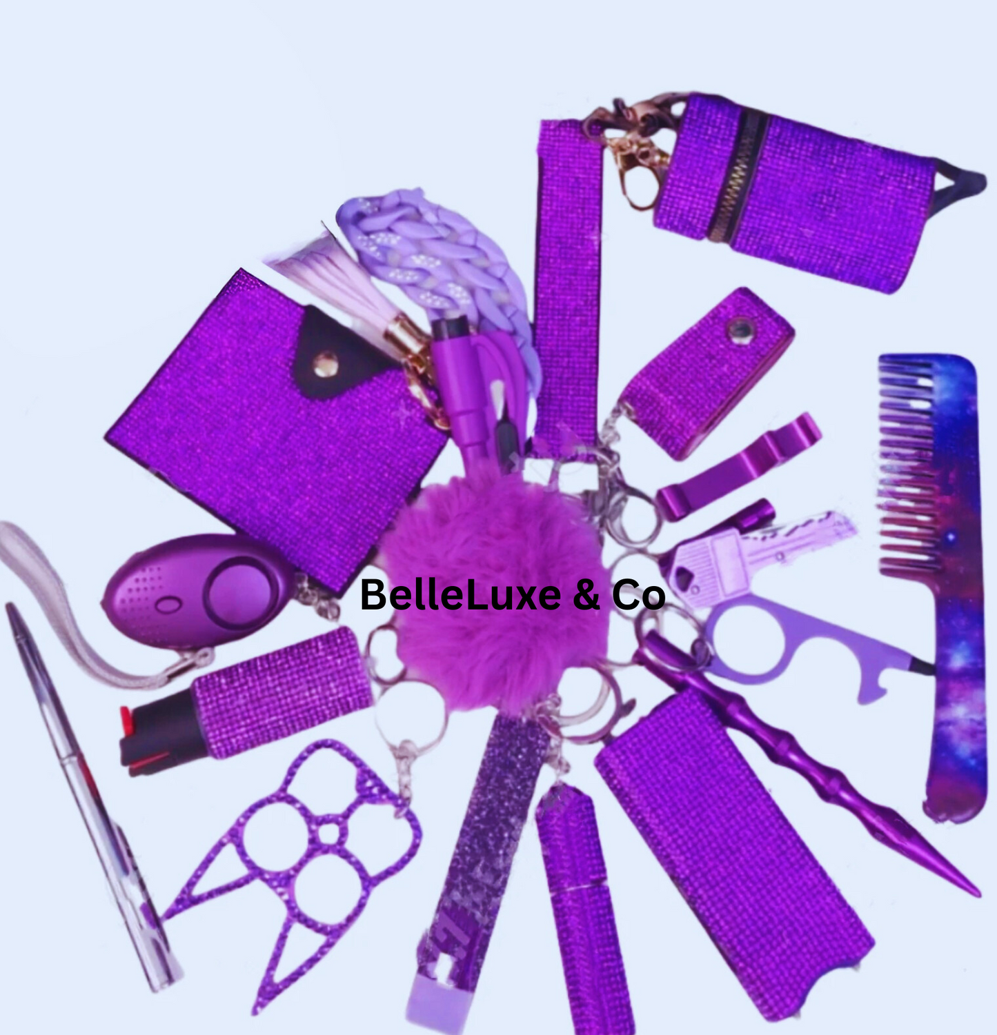 21pcs Safety Keychain