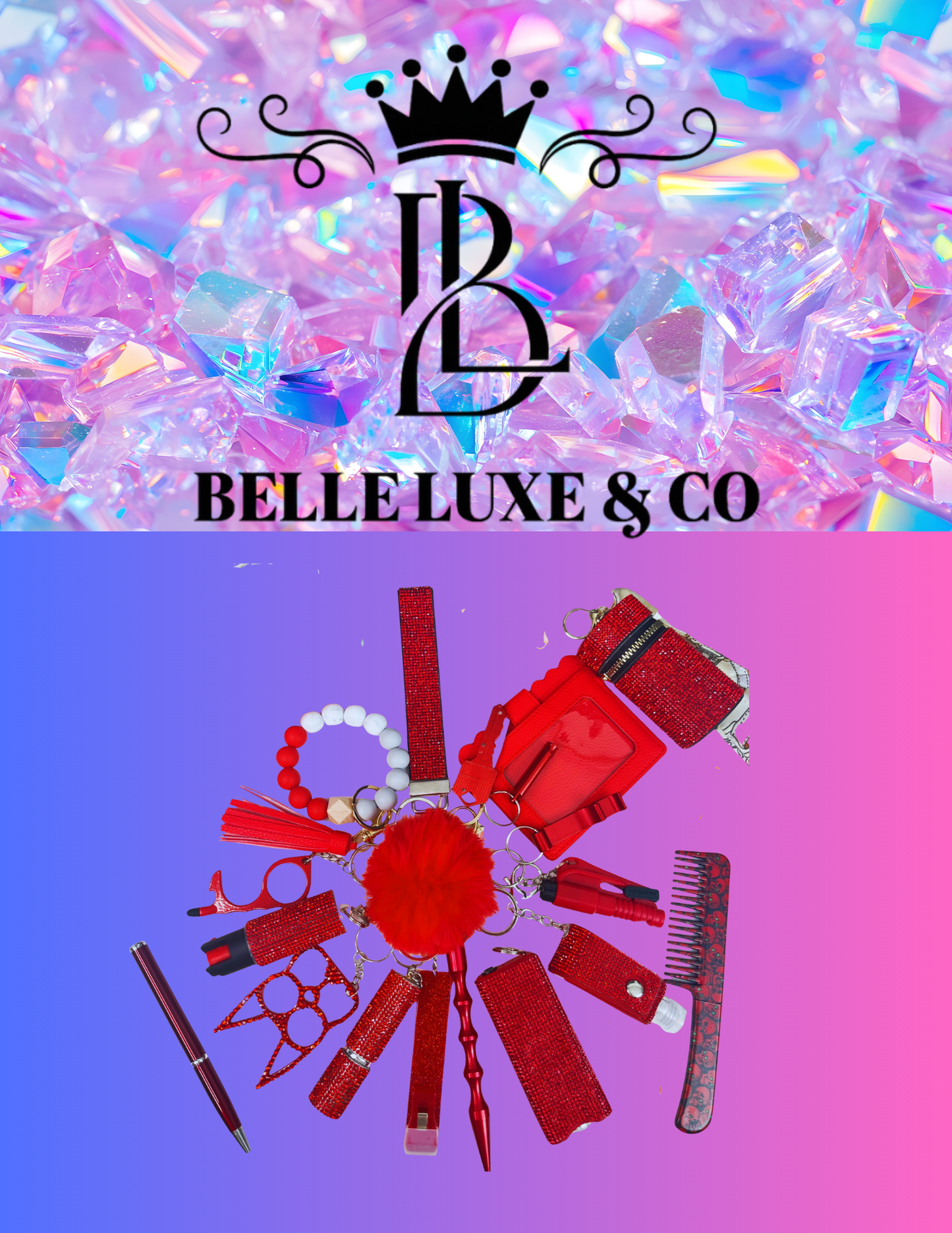 Safety Keychain Luxe Style