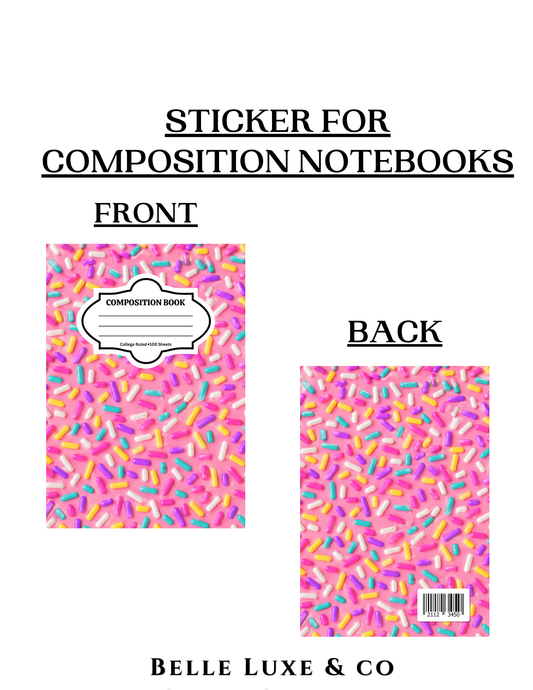 Composition Notebook 22 (Sprinkles)