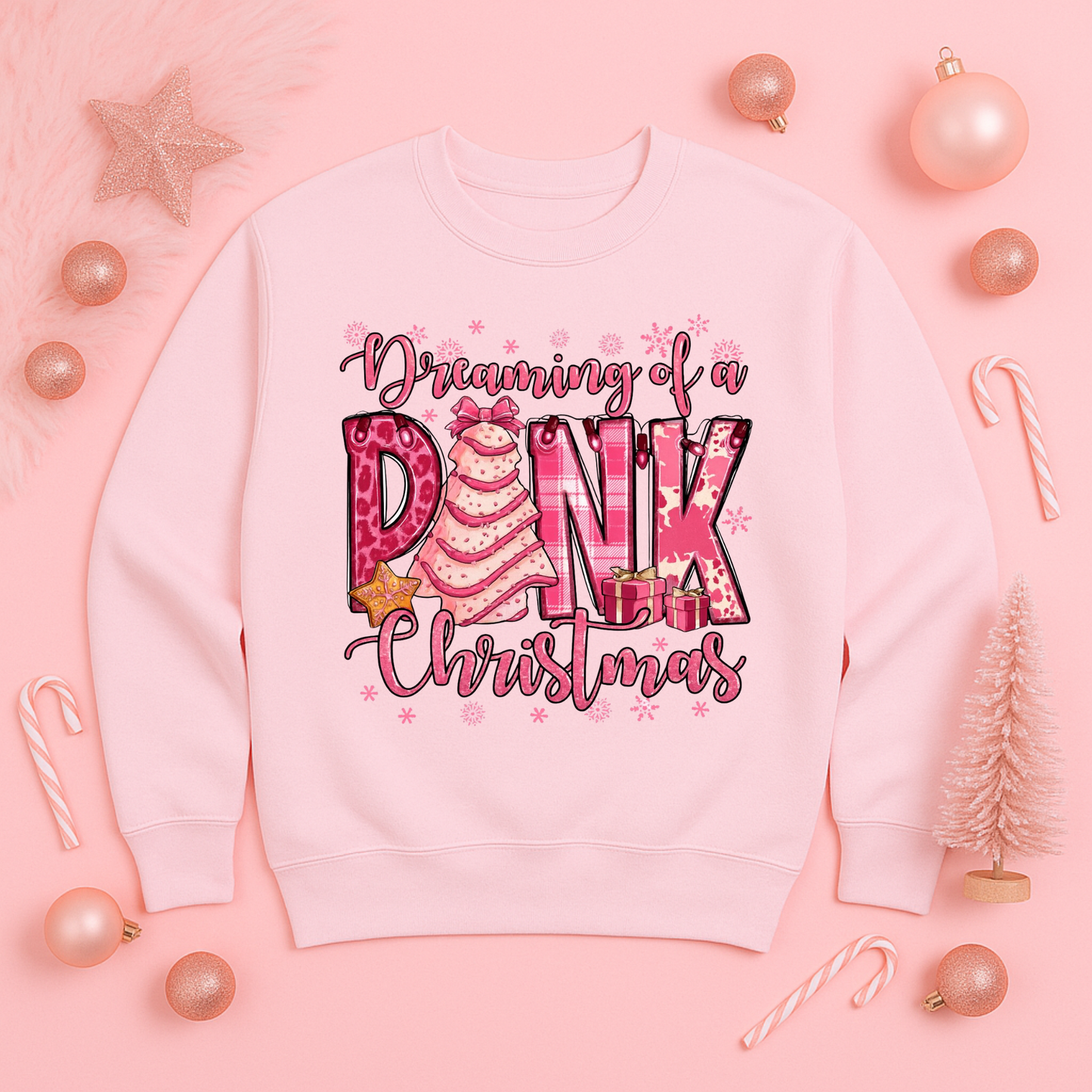 Dreaming of a Pink Christmas Sweatshirt