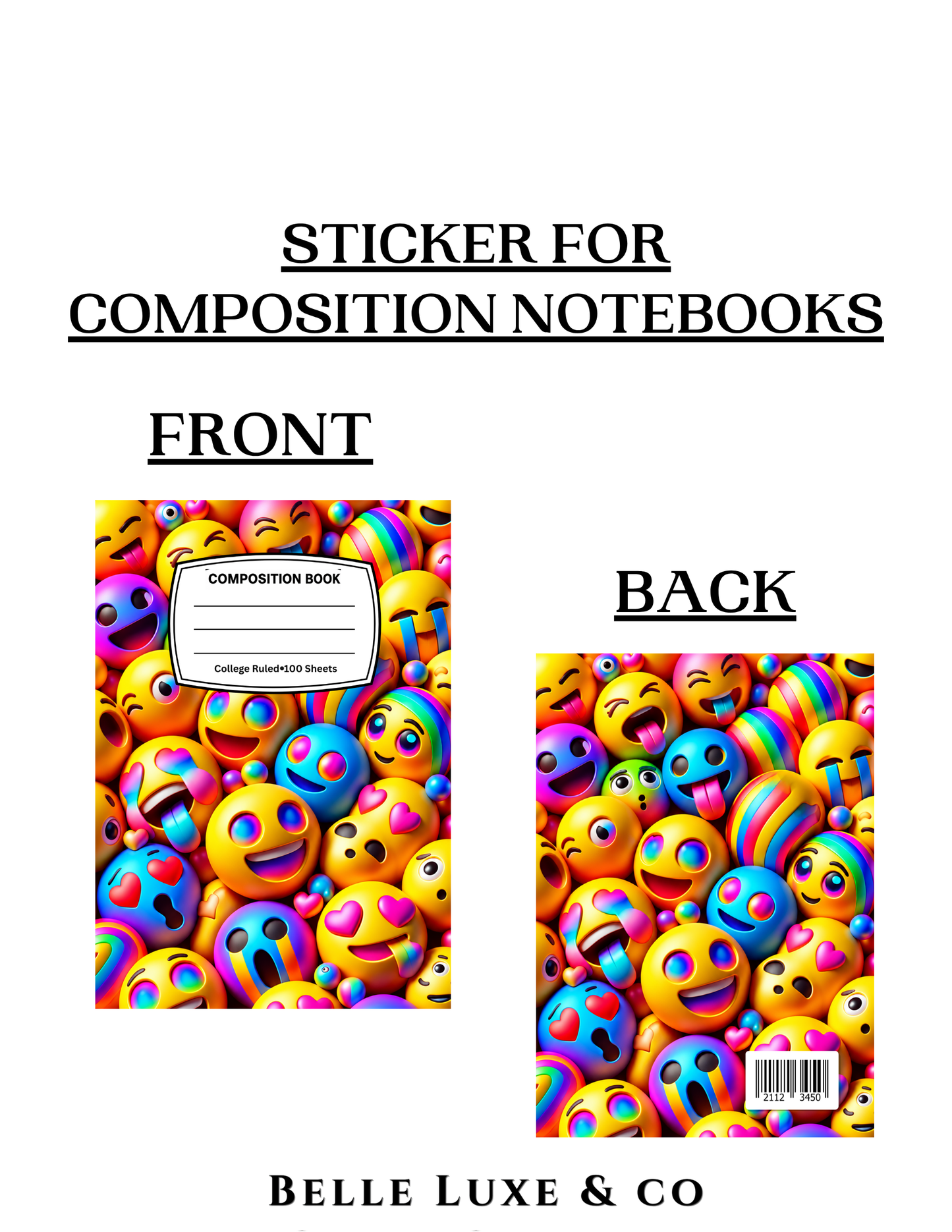 Composition Notebook 27 (Emoji Madness)