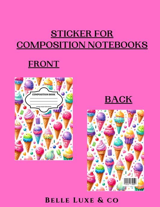 Composition Notebook 20 (Ice Cream Cone)