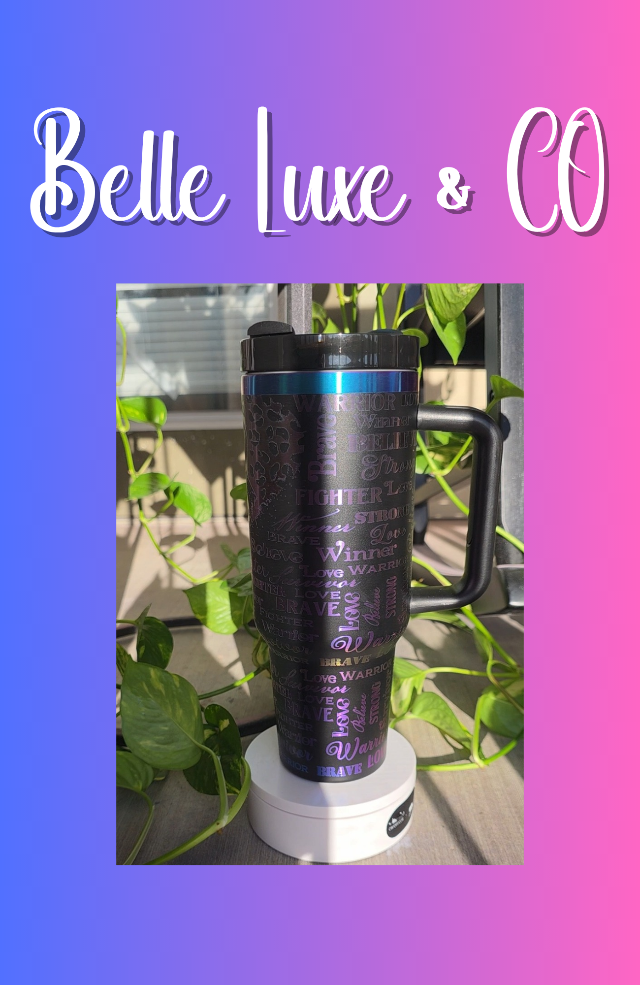 Breast Cancer Affirmation Tumbler