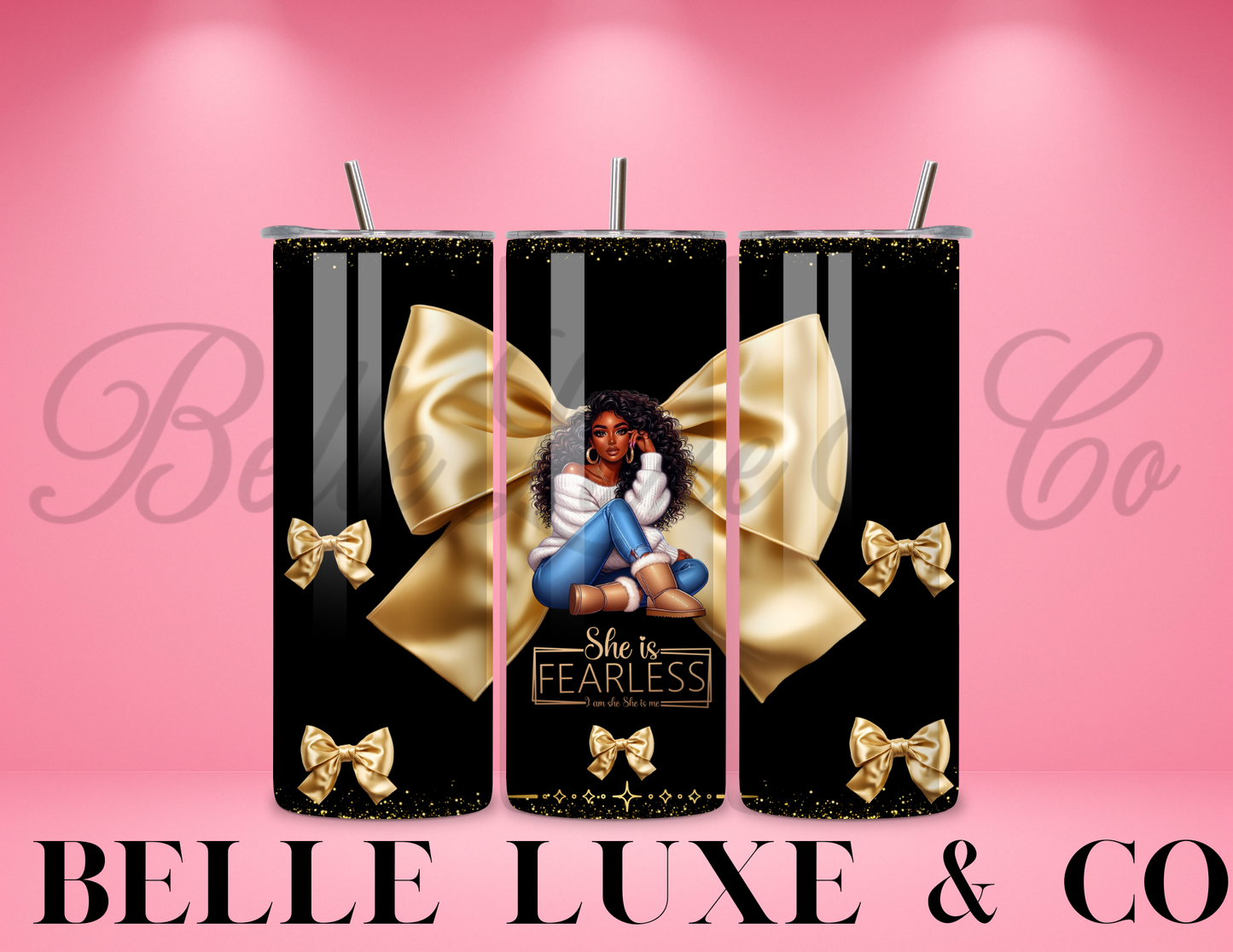 She is Fearless Coquette 20oz Tumbler