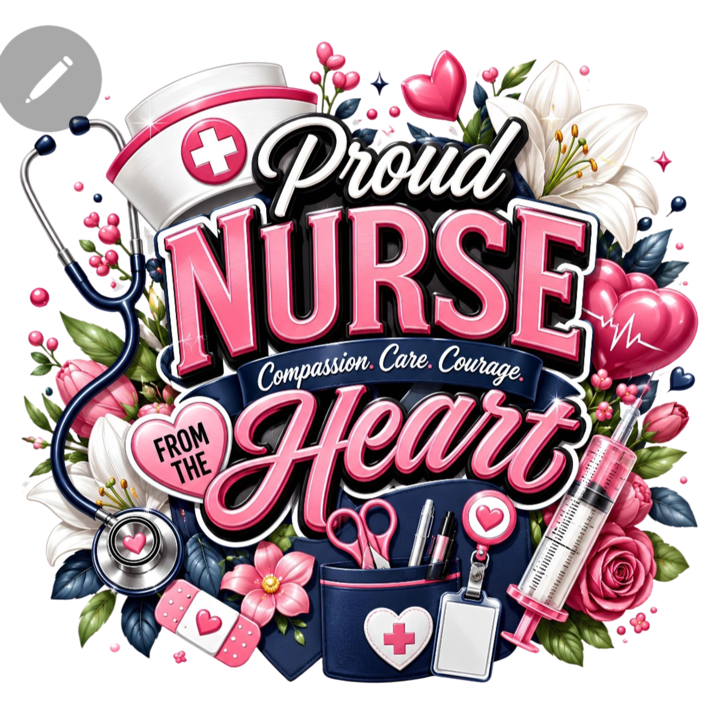 Proud Nurse Graphic T-shirt