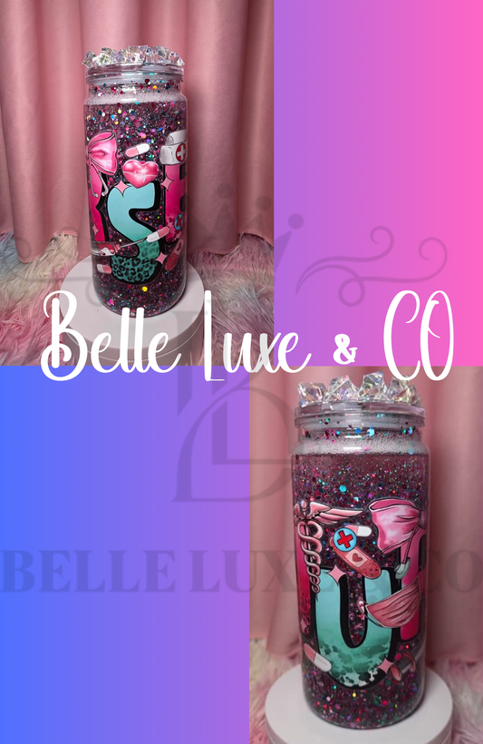 Nurse Theme Snow Globe Can