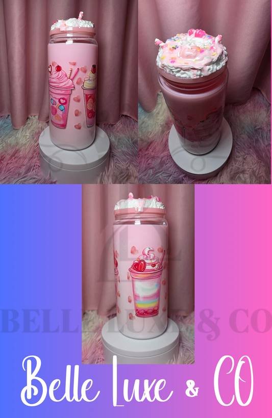 Strawberry Shake  Snow Globe Can