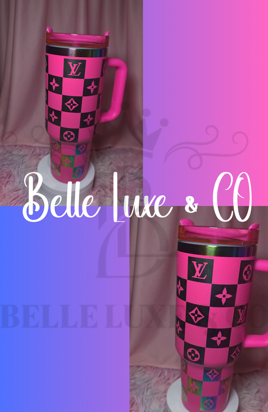 Designer Checker Tumbler