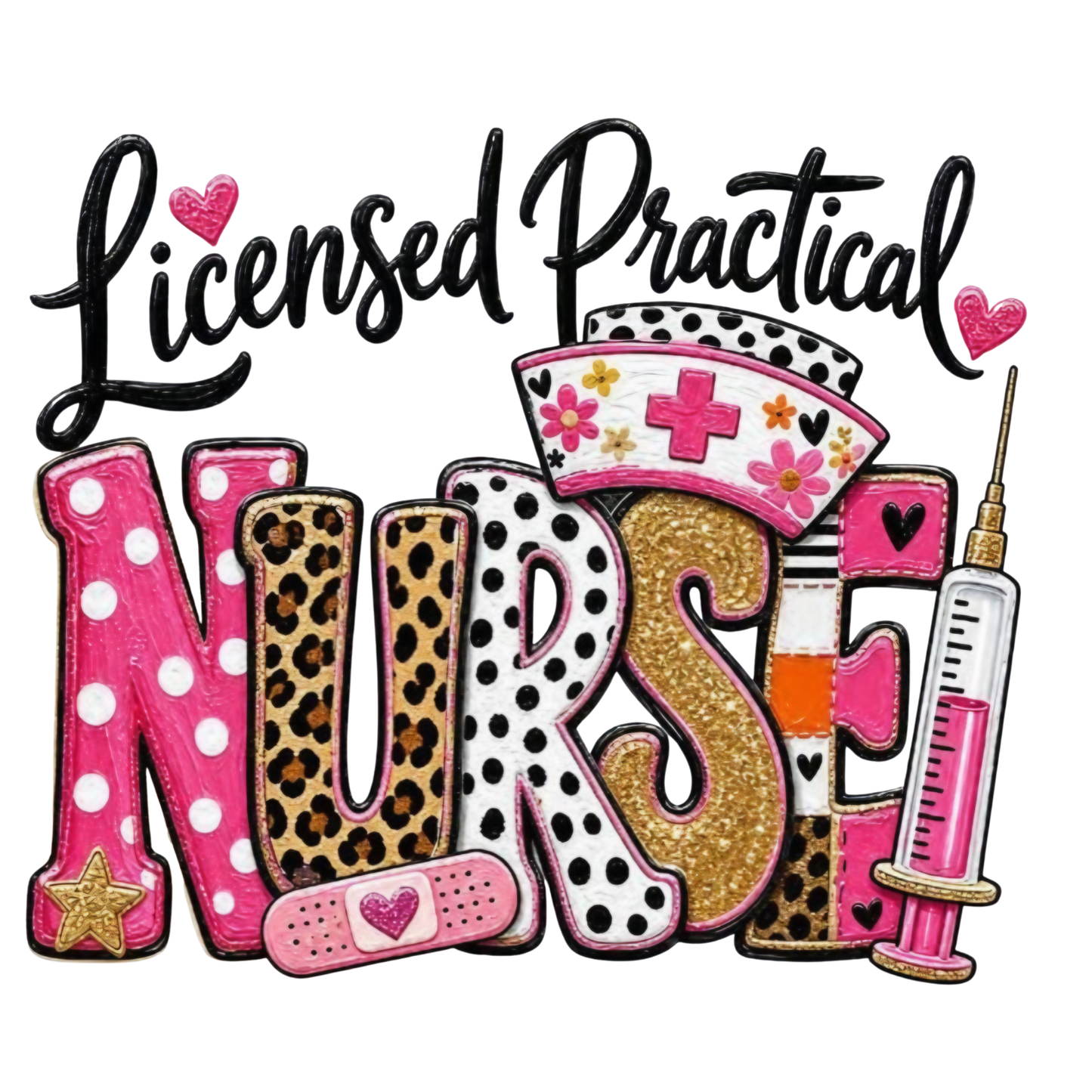 Licensed Practical Nurse Graphic T-shirt