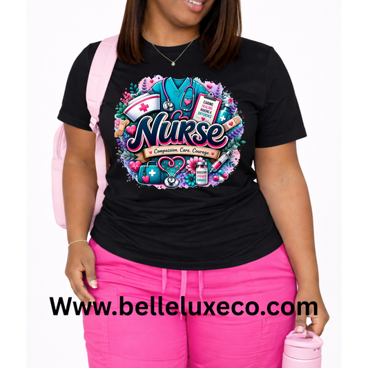Compassion. Care. Courage. Graphic Tee