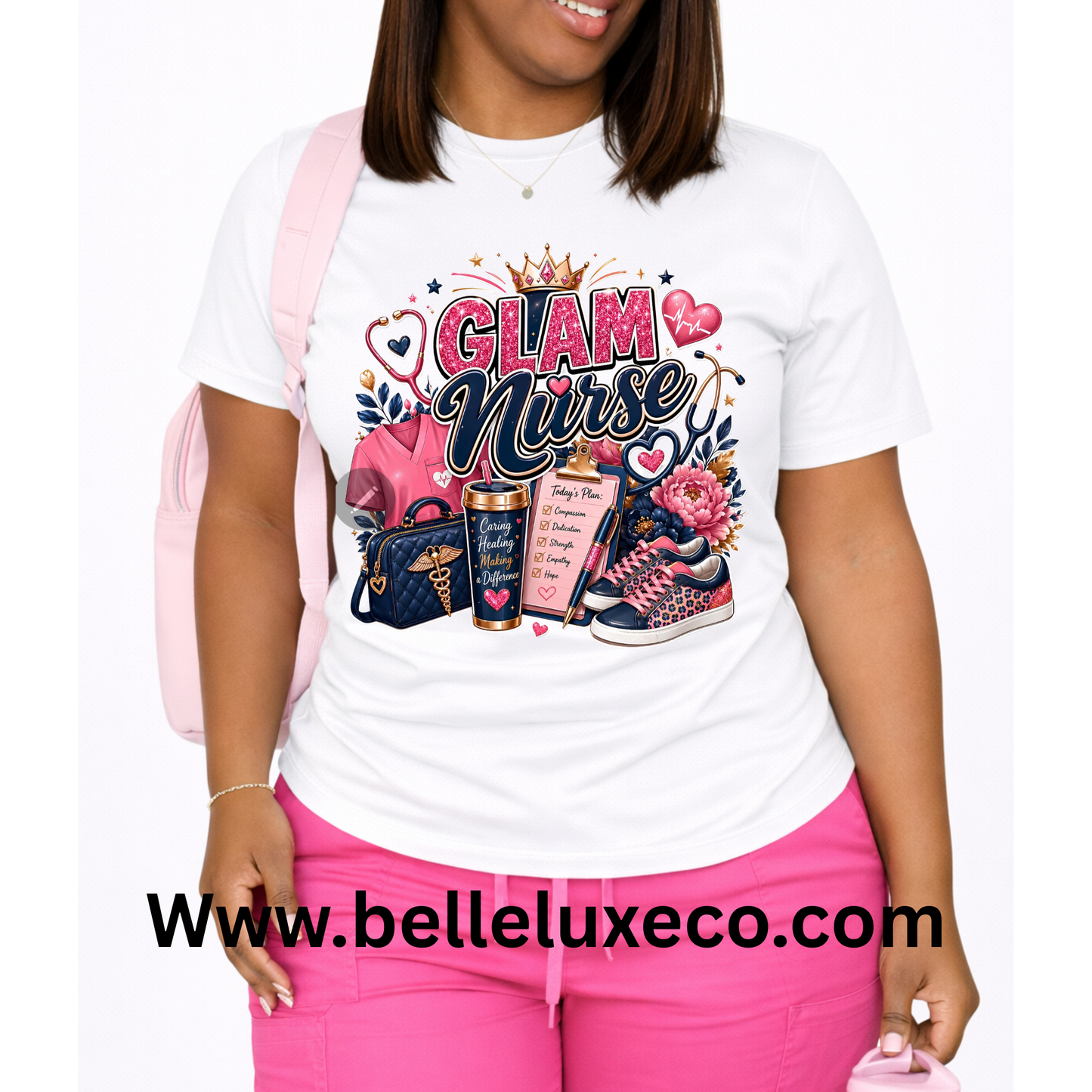 Glam Nurse Graphic T-shirt