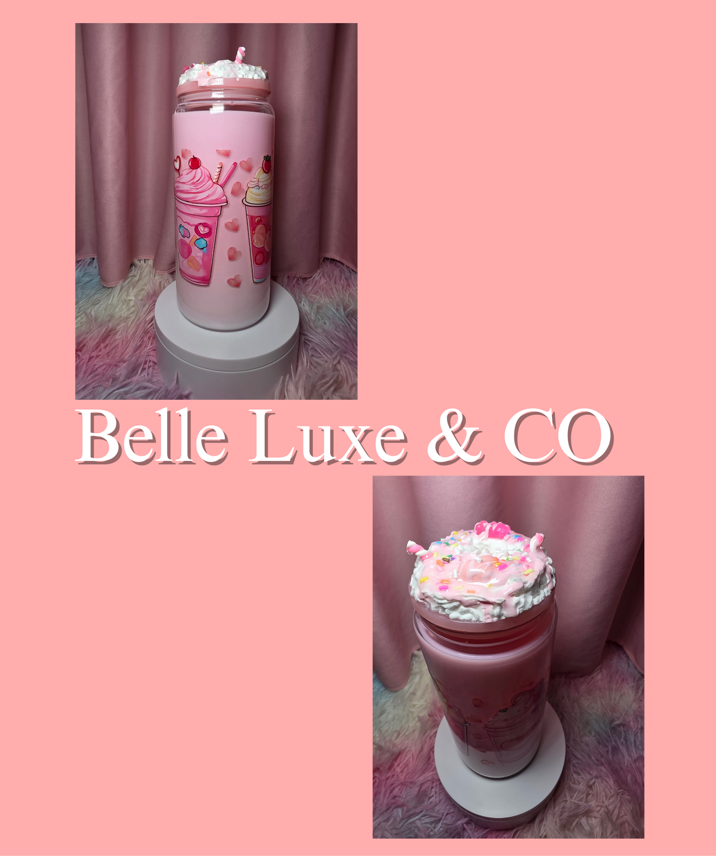 Strawberry Shake  Snow Globe Can