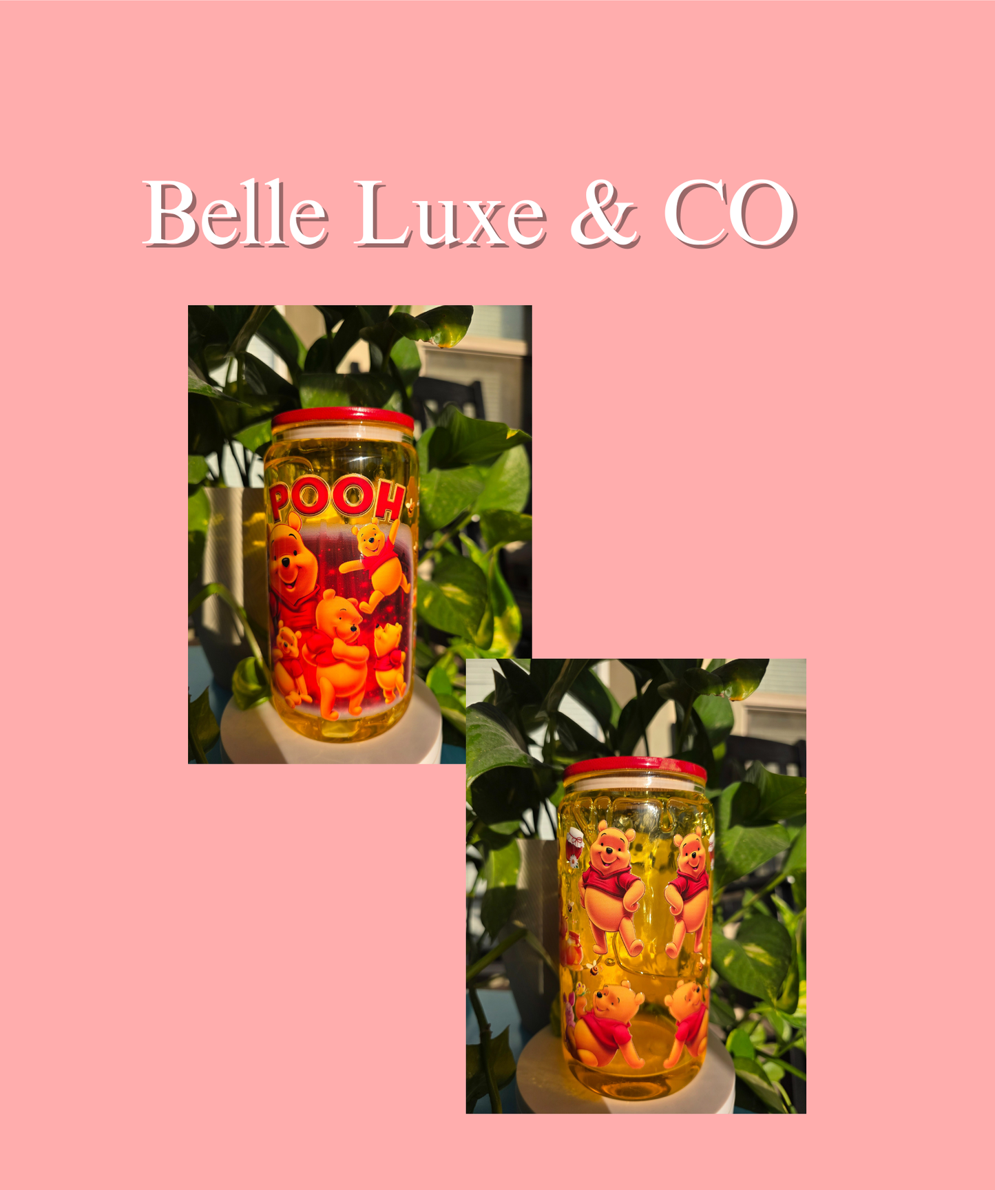 Pooh Honey Drip 16oz Snow-globe Tumbler