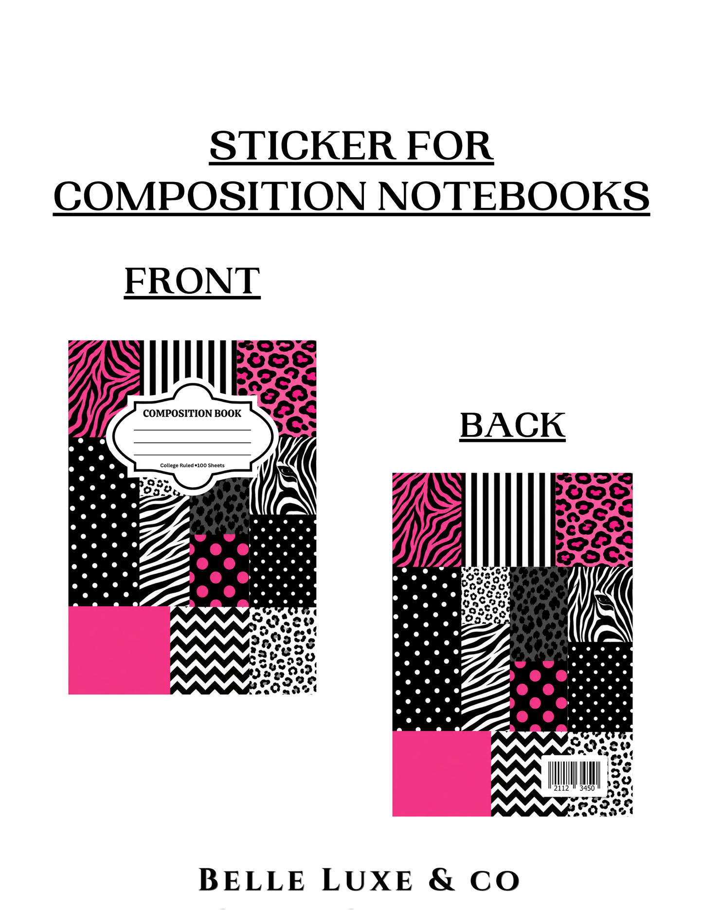 Composition Notebook 25 (Animal Print)