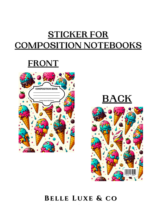 Composition Notebook 8 (Ice Cream)