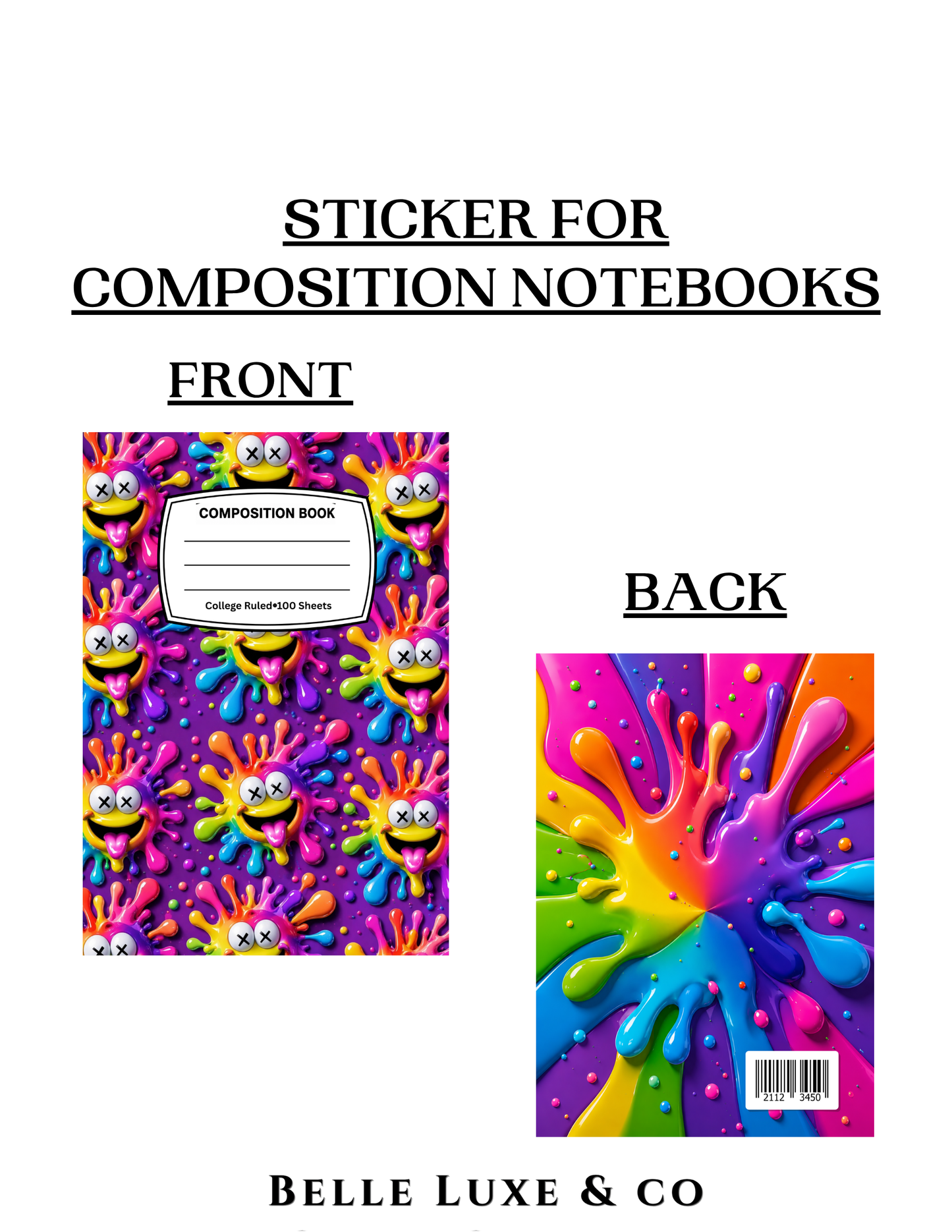 Composition Notebook 11 (Paint Splash)