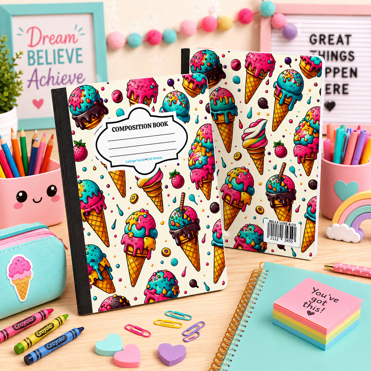 Composition Notebook 8 (Ice Cream)