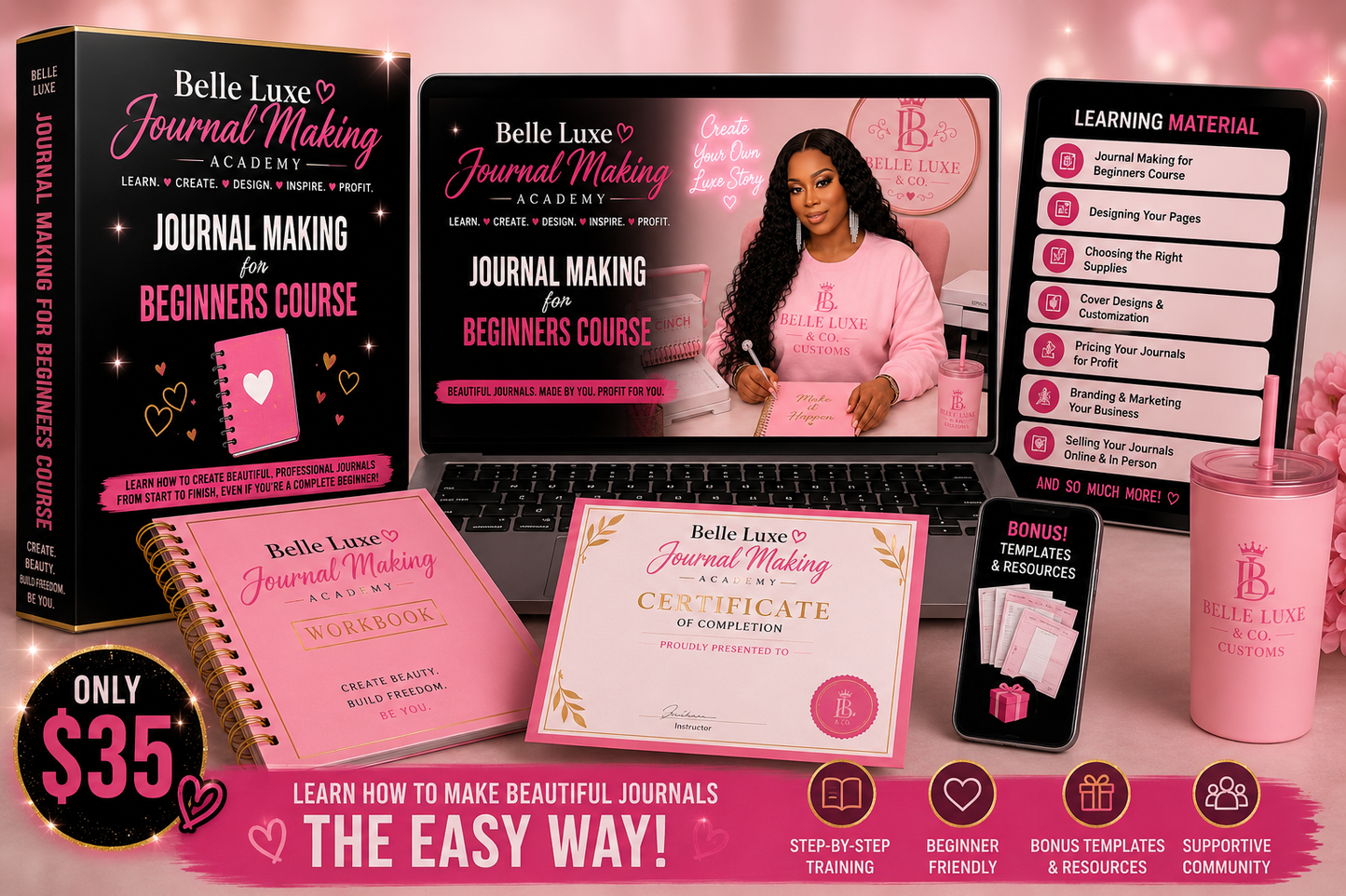 Belle Luxe Journal Making Academy: Create, Design & Profit