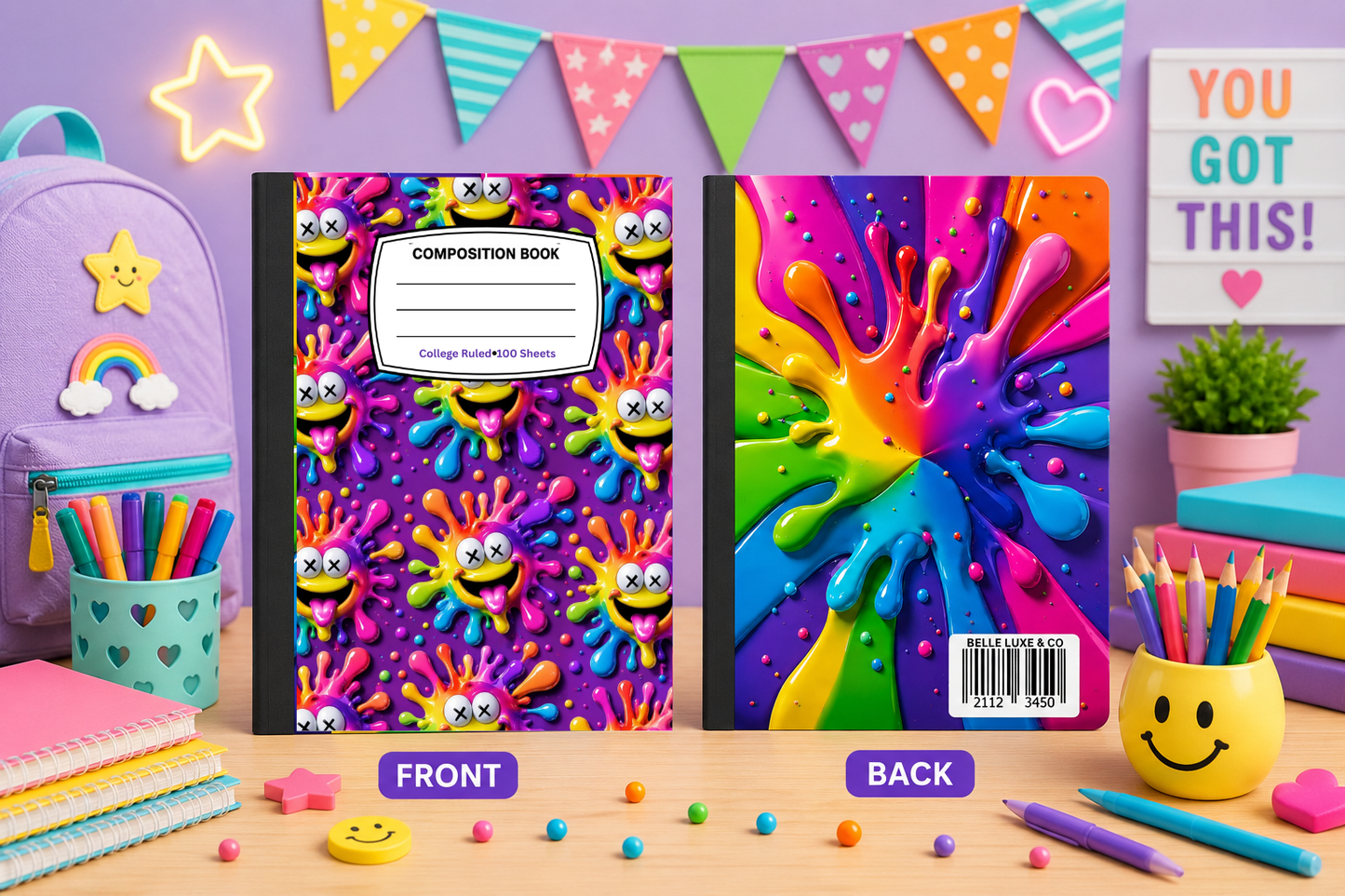 Composition Notebook 11 (Paint Splash)