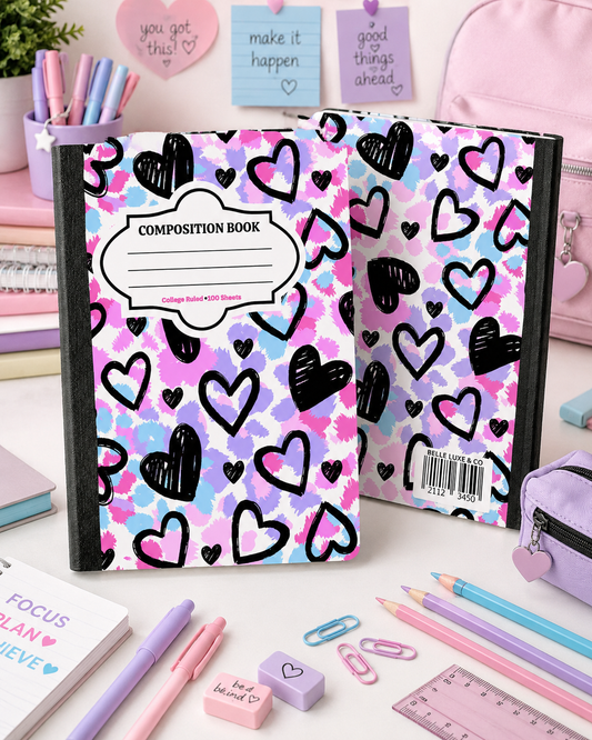 Composition Notebook 26 (Sketch Hearts)