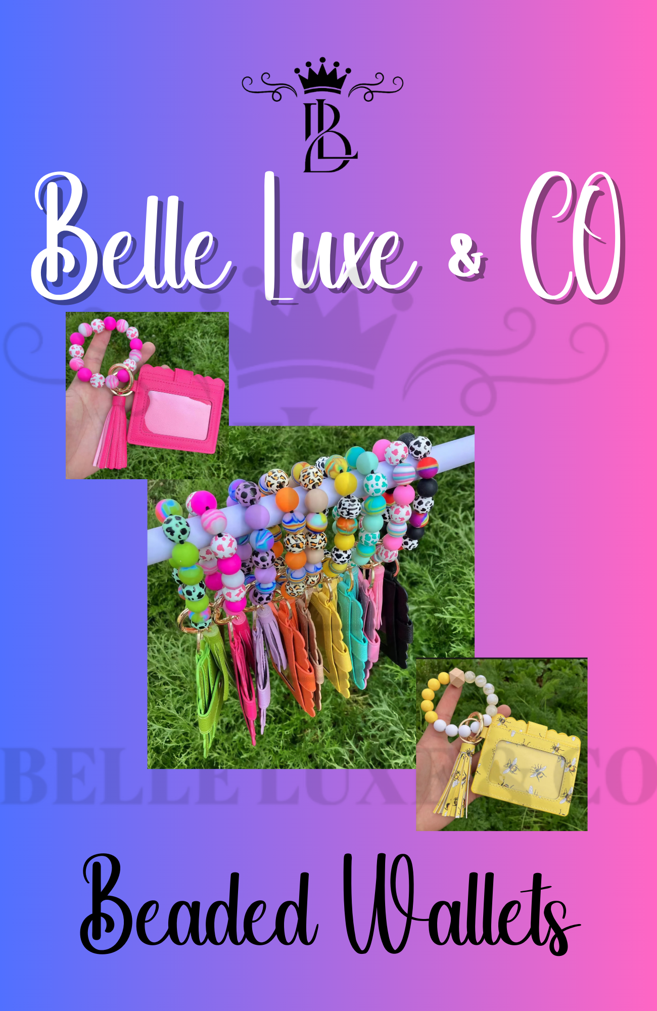 Beaded Card Holders