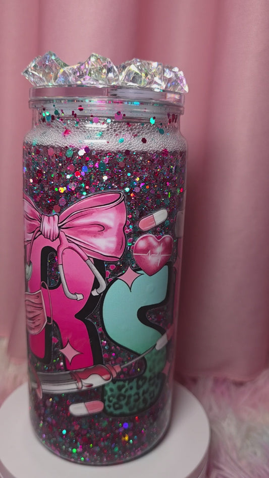 Nurse Theme Snow Globe Can