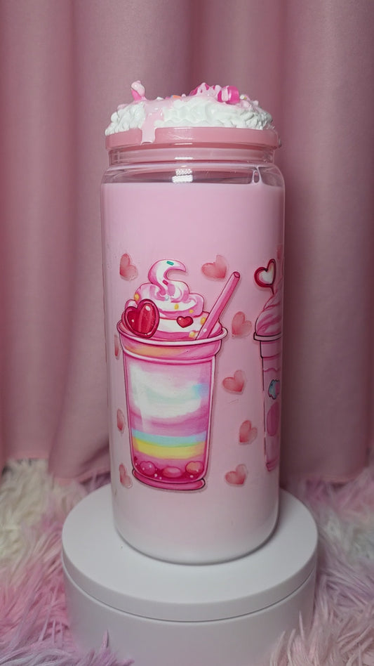 Strawberry Shake  Snow Globe Can
