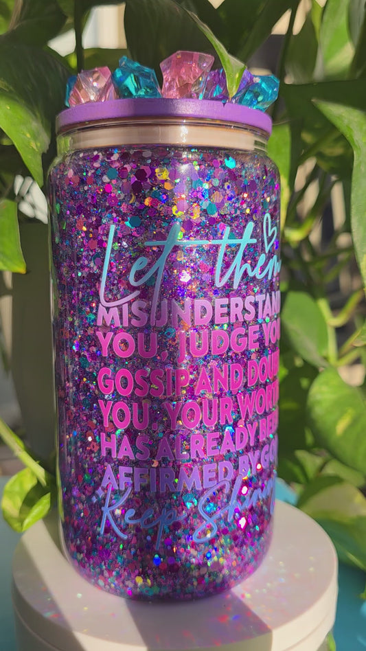 Let them 16oz Snowglobe