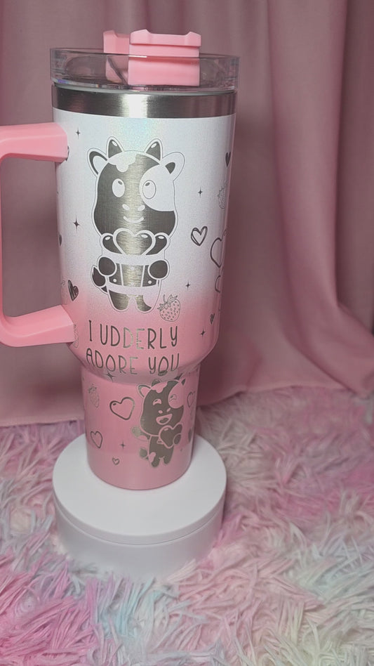 Strawberry Cow Tumbler