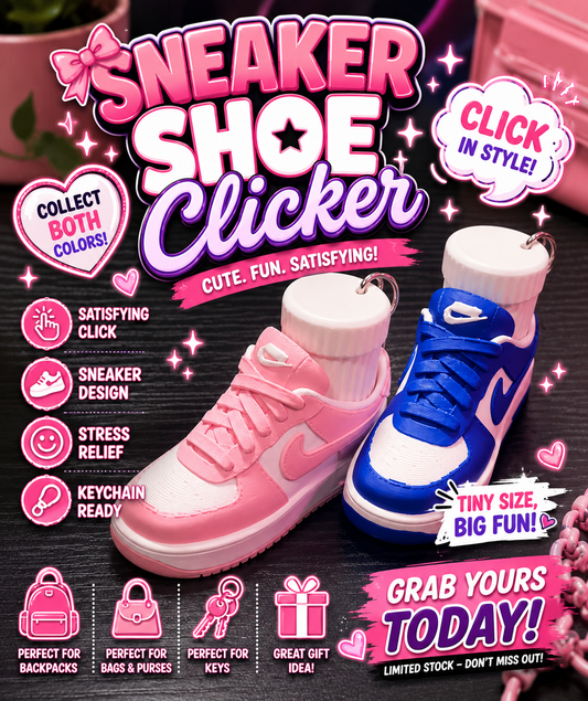 Mini Sneaker Clicker Keychain
