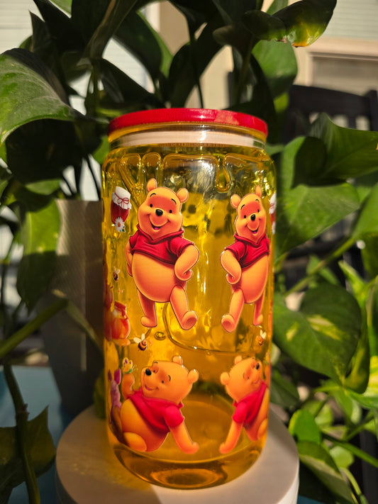 Pooh Honey Drip 16oz Snow-globe Tumbler