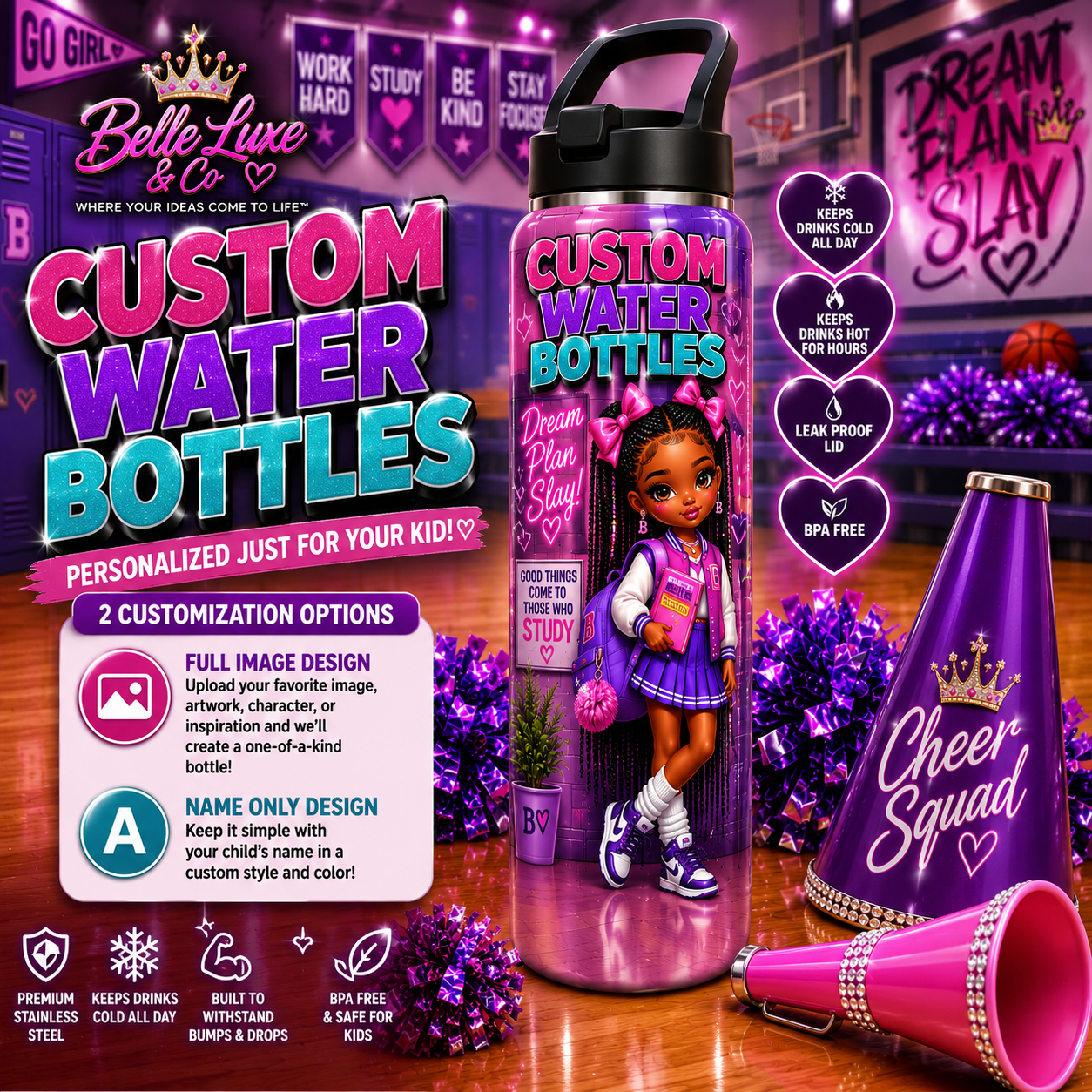 Custom Kids Water Bottles